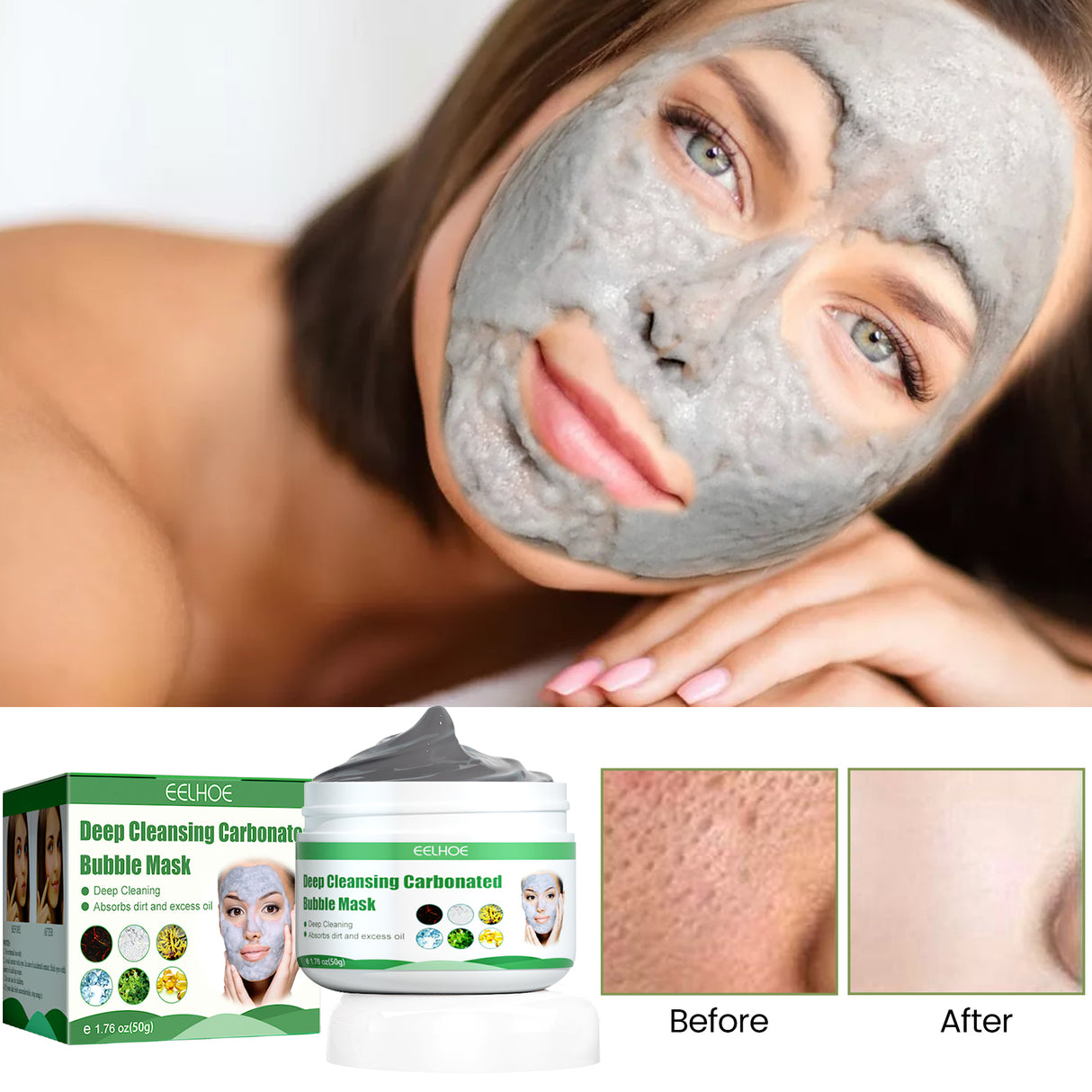 Clean And Apply Bubble Mask, Moisturizing Apply Removing Blackhead And Pimple Oxygen Cleansing Mud Mask - V.I.P Digital Presence