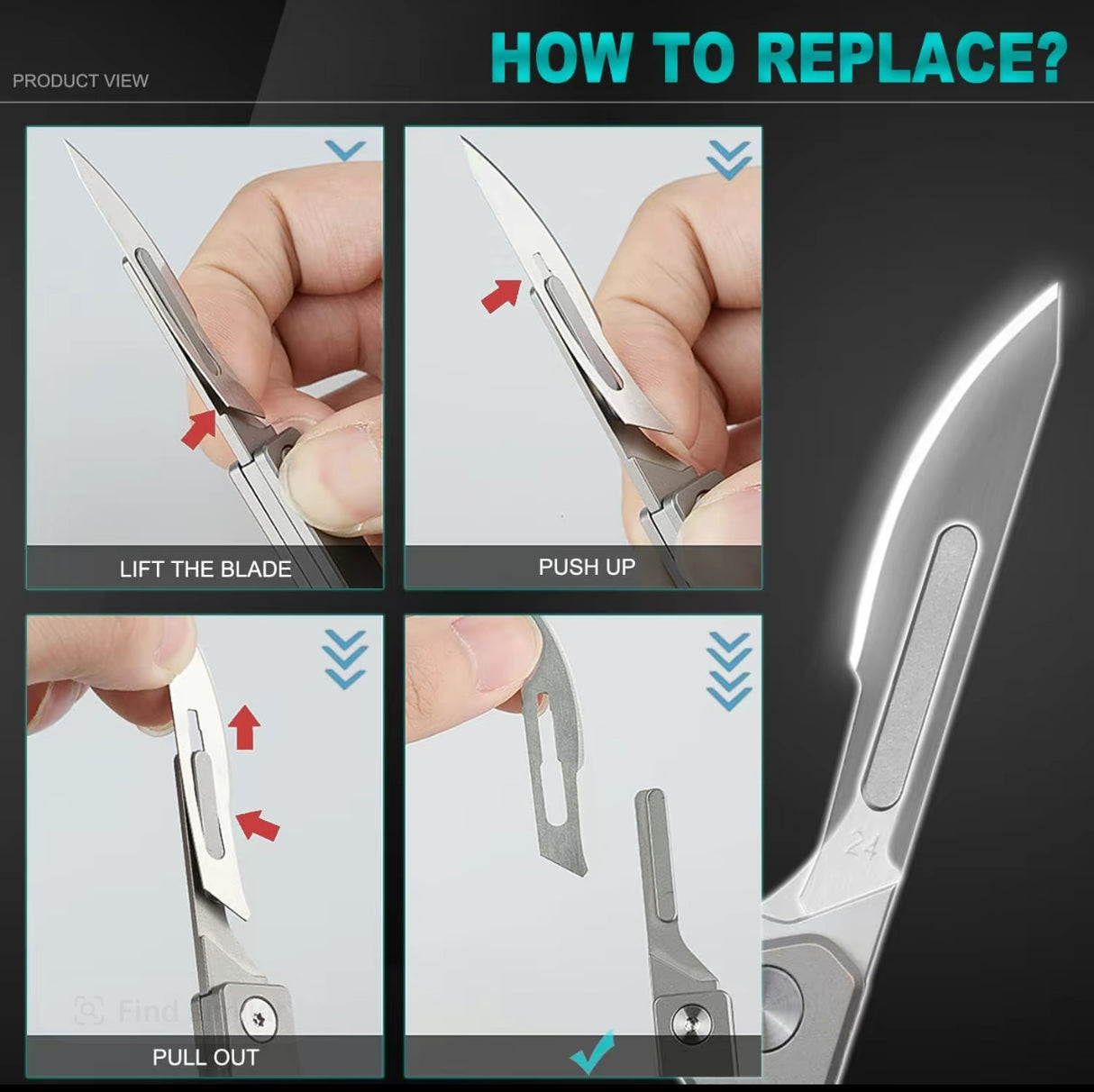 EdgeLite Folding Scalpel