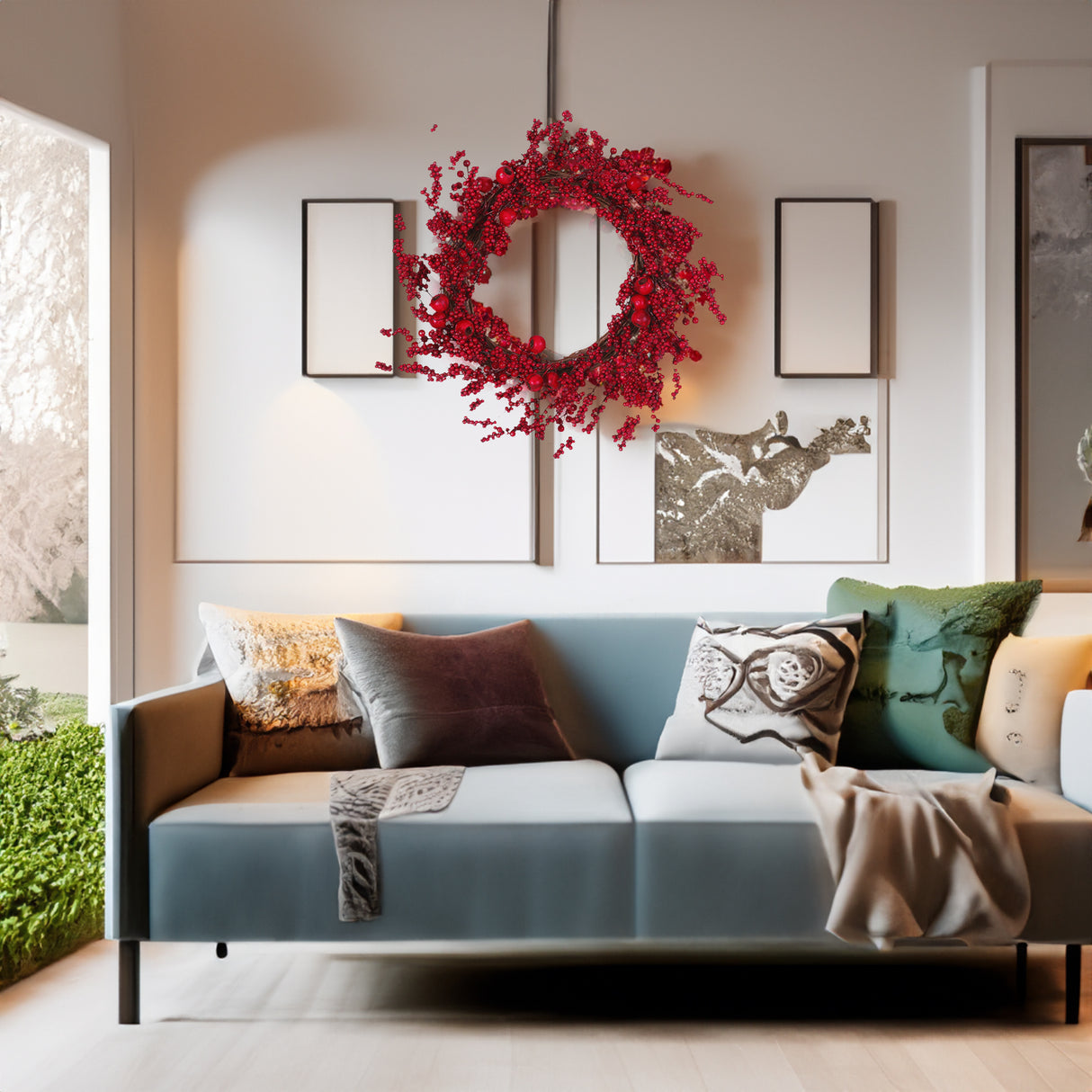 23.5" WP MIXED BERRY WREATH - V.I.P Digital Presence