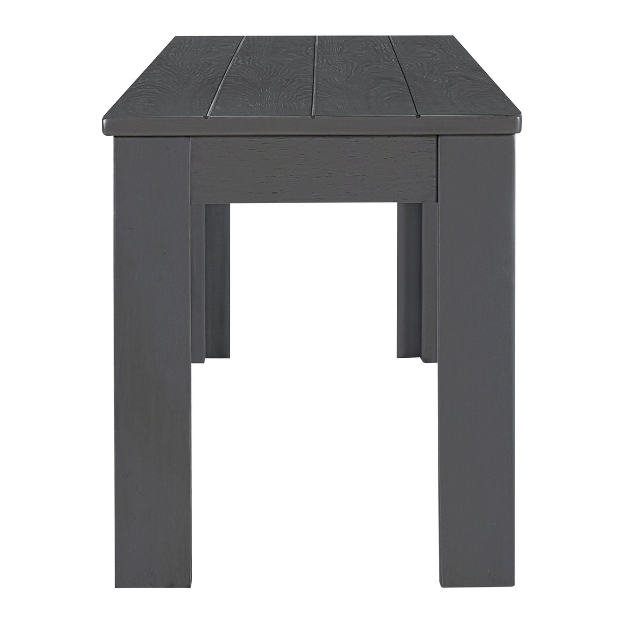 TREXM 3-piece retro cutlery set, rectangular stand table, and 2 wooden stools for 4 people (gray) - V.I.P Digital Presence