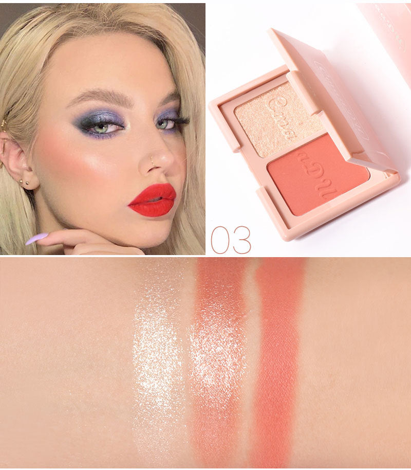 CmaaDU Two-tone blush highlighter and contouring palette - V.I.P Digital Presence