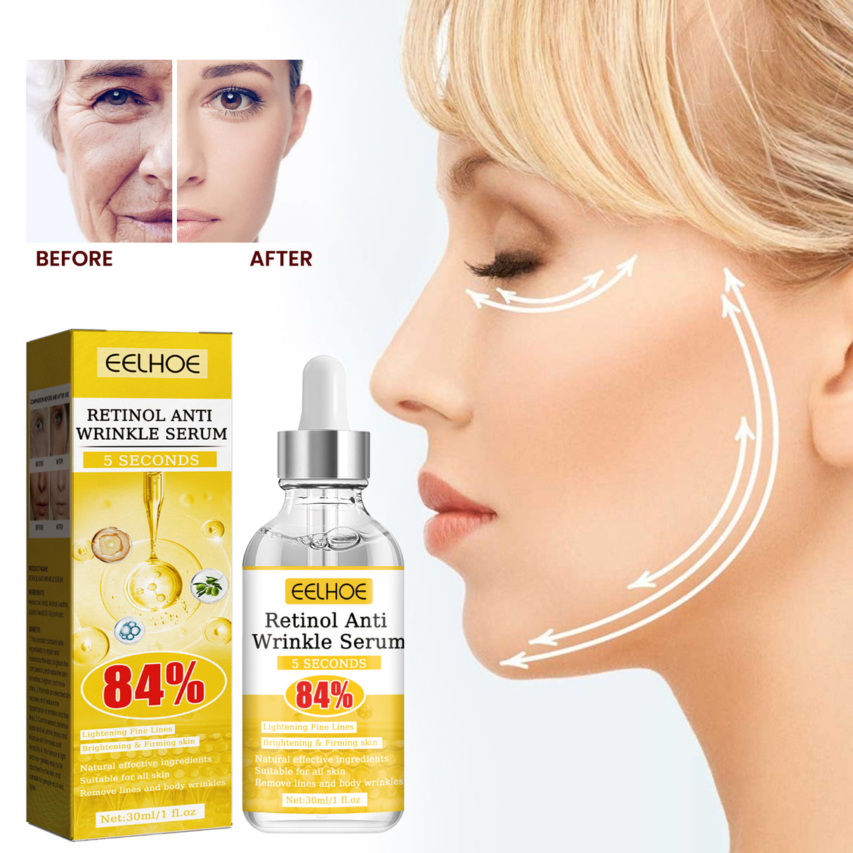 Retinol Anti-Wrinkle Serum Tightens Facial Skin And Reduces Wrinkles - V.I.P Digital Presence