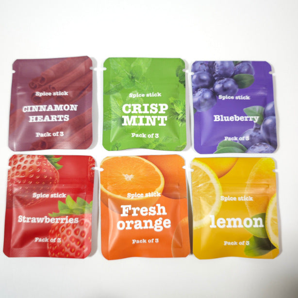 Scented Stick Inhaler Cartridge Bag Scented Cotton Swab Flavor Fragrance Pack Each Pack Contains 3 Cotton Swabs - V.I.P Digital Presence