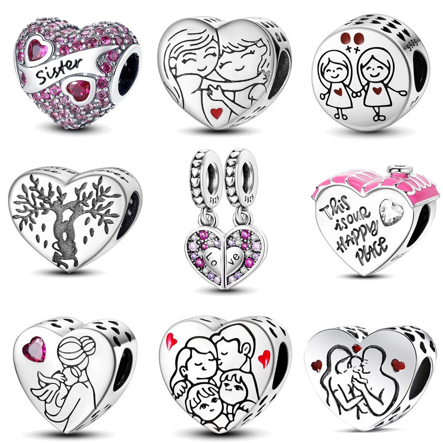 family and friendship series love bead pendant DIY Pan Jiazhu - V.I.P Digital Presence