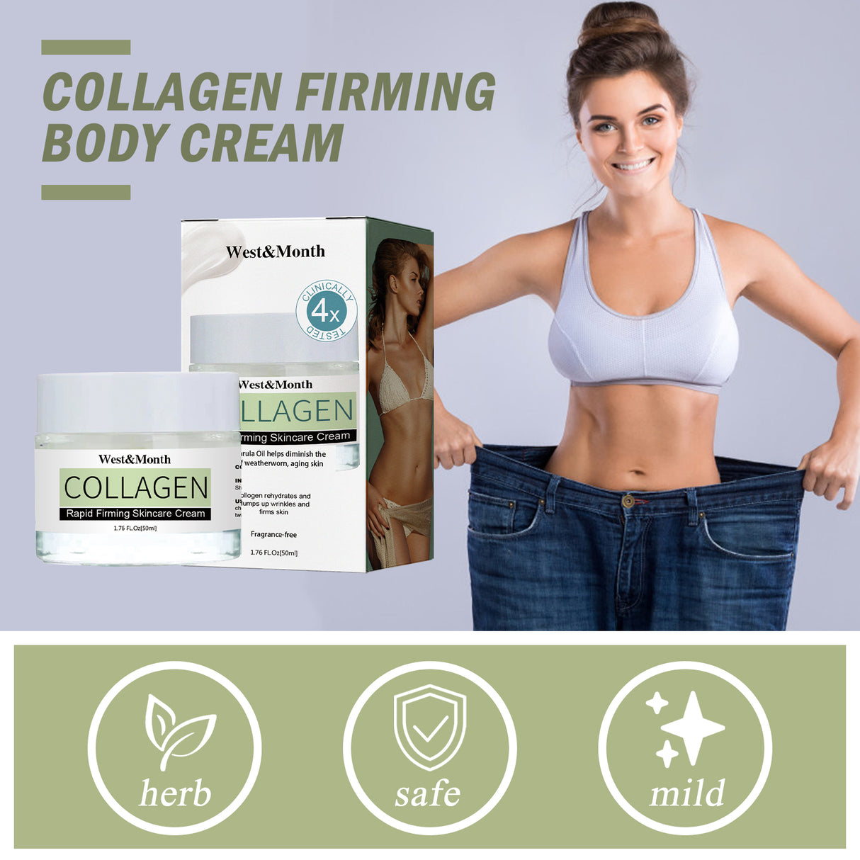 Collagen Rapid Firming Skincare Cream, Tighten Belly Body Sculpting Massage And Slimming Cream - V.I.P Digital Presence