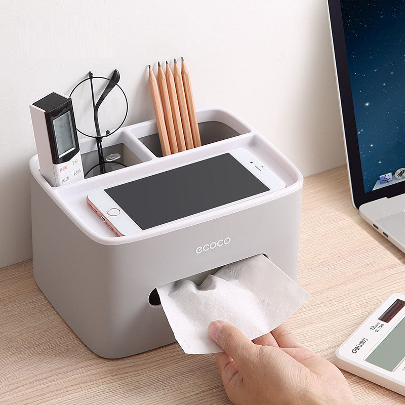Desktop tissue box, multifunctional home storage box, paper drawer box - V.I.P Digital Presence