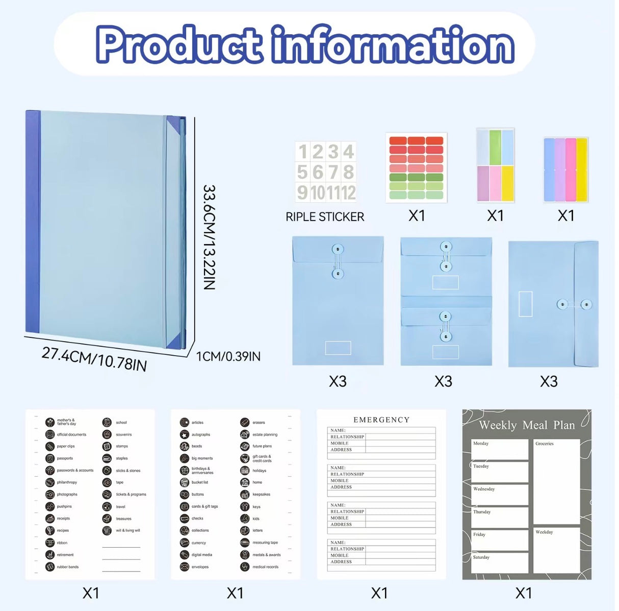 SecureFile Accordion Organizer