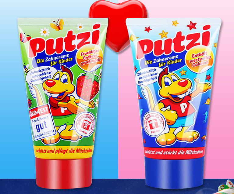 Putzi children's toothpaste 1-3-6 years old strawberry toothpaste baby can swallow toothpaste - V.I.P Digital Presence