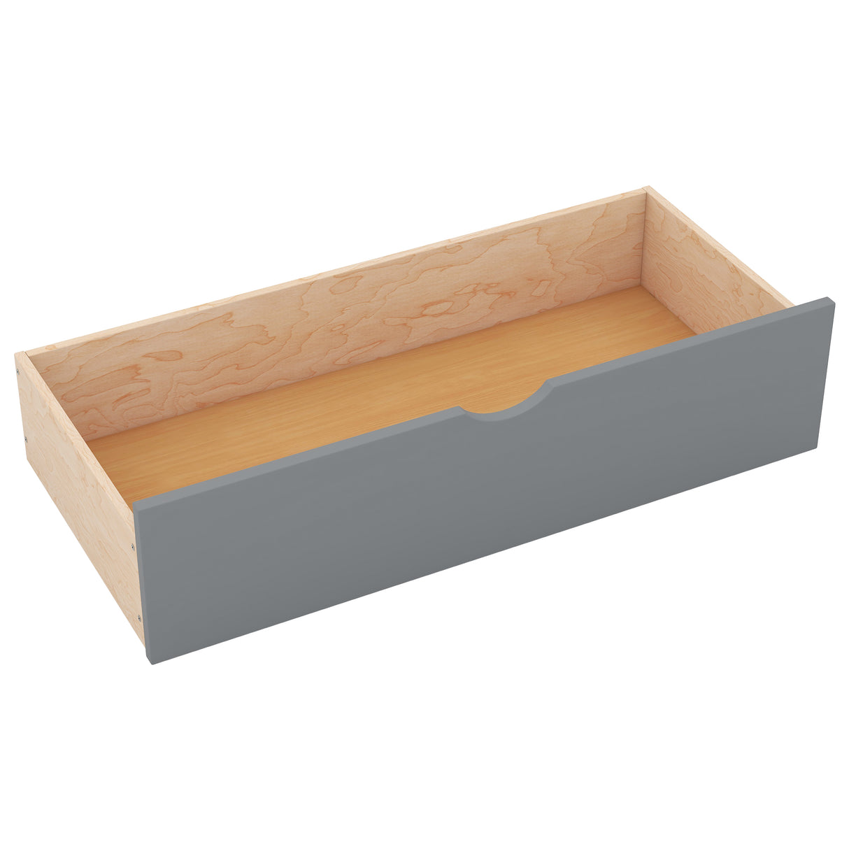 Wood Queen Size Platform Bed with Storage Headboard Shelves and 2 Drawers Gray