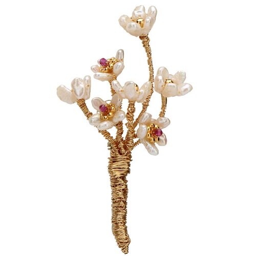 GLSEEVO Natural Shell Flower Handmade Tree Brooch For Women Party Beautiful Brooches Broche Femme Bijoux Luxury Jewellery - V.I.P Digital Presence