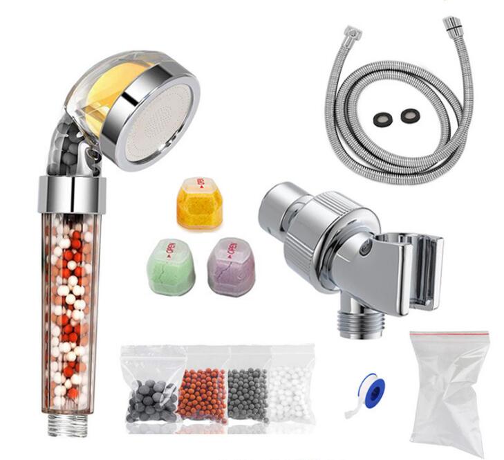 Fragrance Anion Shower Nozzle Set Adjustable Quick Connection Removable Sprinkler Basin Bathing Tub Fountain Home - V.I.P Digital Presence