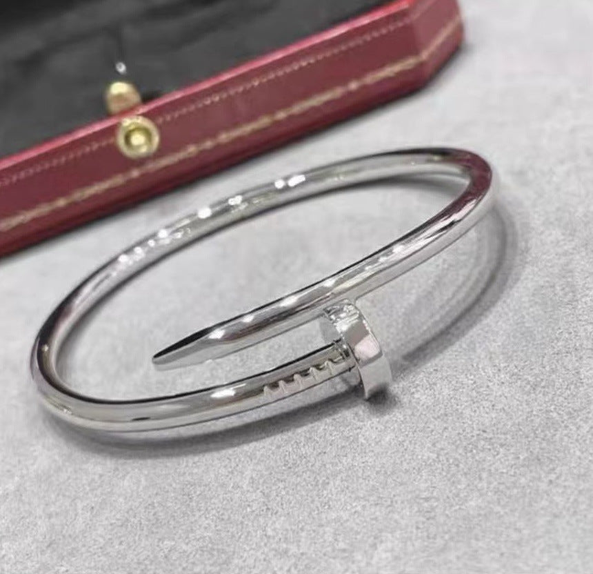 Precision Thick Plating Head and Tail Diamond Fashion Three-Circle Full Diamond Couple Bracelet - V.I.P Digital Presence
