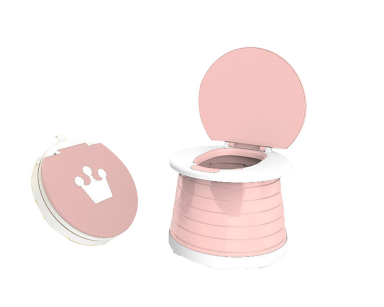 Lightweight Kid Toilet Potty Toilet Seat Children Travel Potty Training Seats Adjustable Cleanable Folding Pots