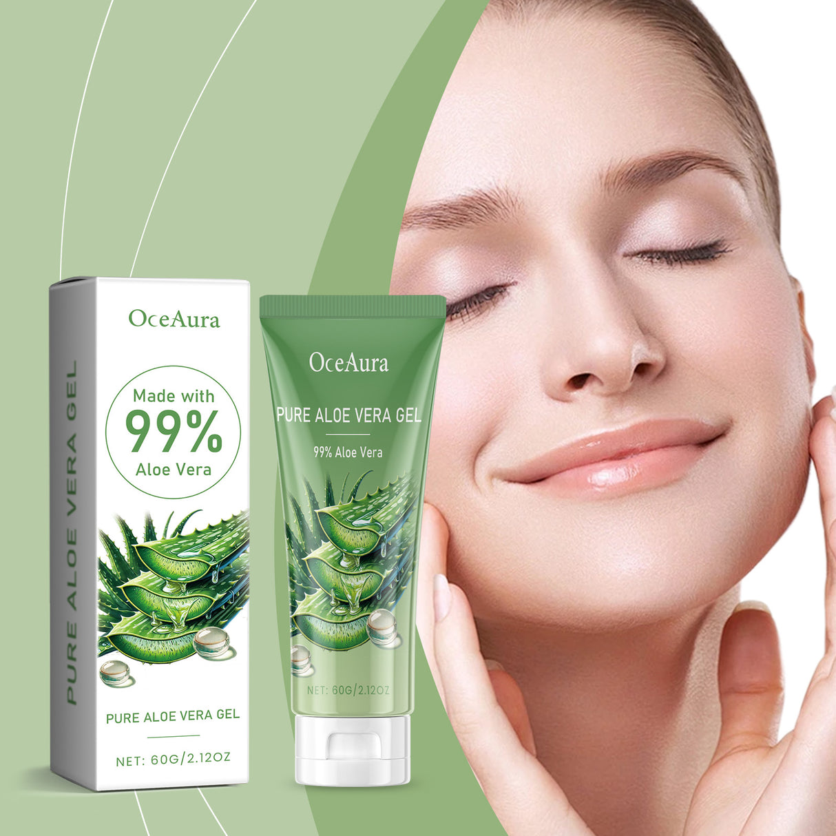 Aloe Vera Skin Care Gel, Moisturizing Facial Moisturizing Acne Skin Moisturizing After Sun Soothing Aloe Gel Cream - V.I.P Digital Presence