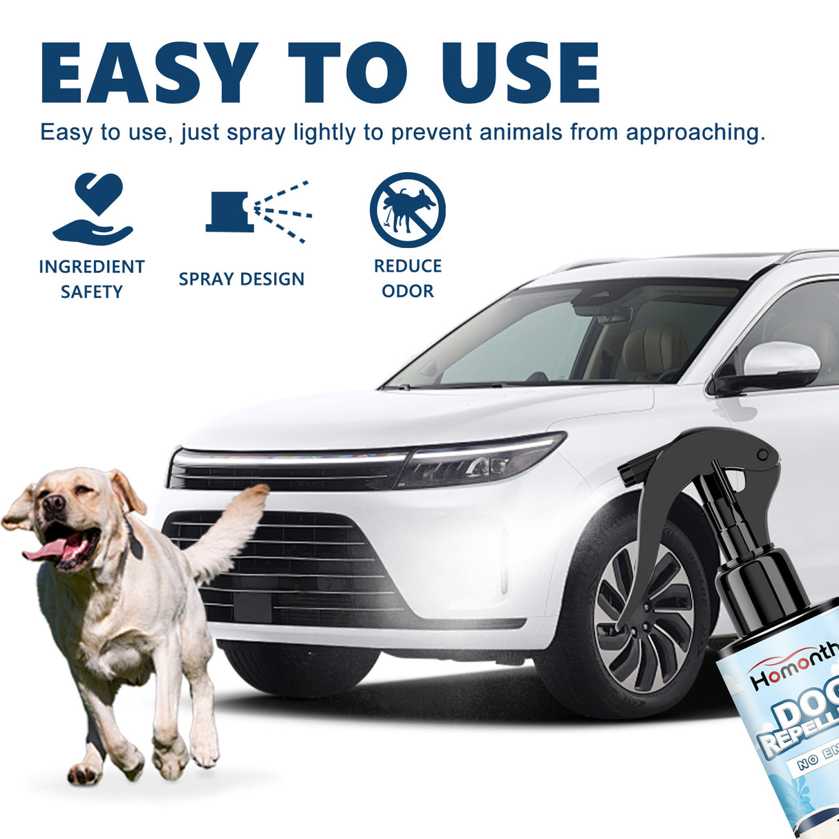Car Tire Safety Dog Repellent Spray, Tire Protection Portable And Effective Animal Repellent - V.I.P Digital Presence