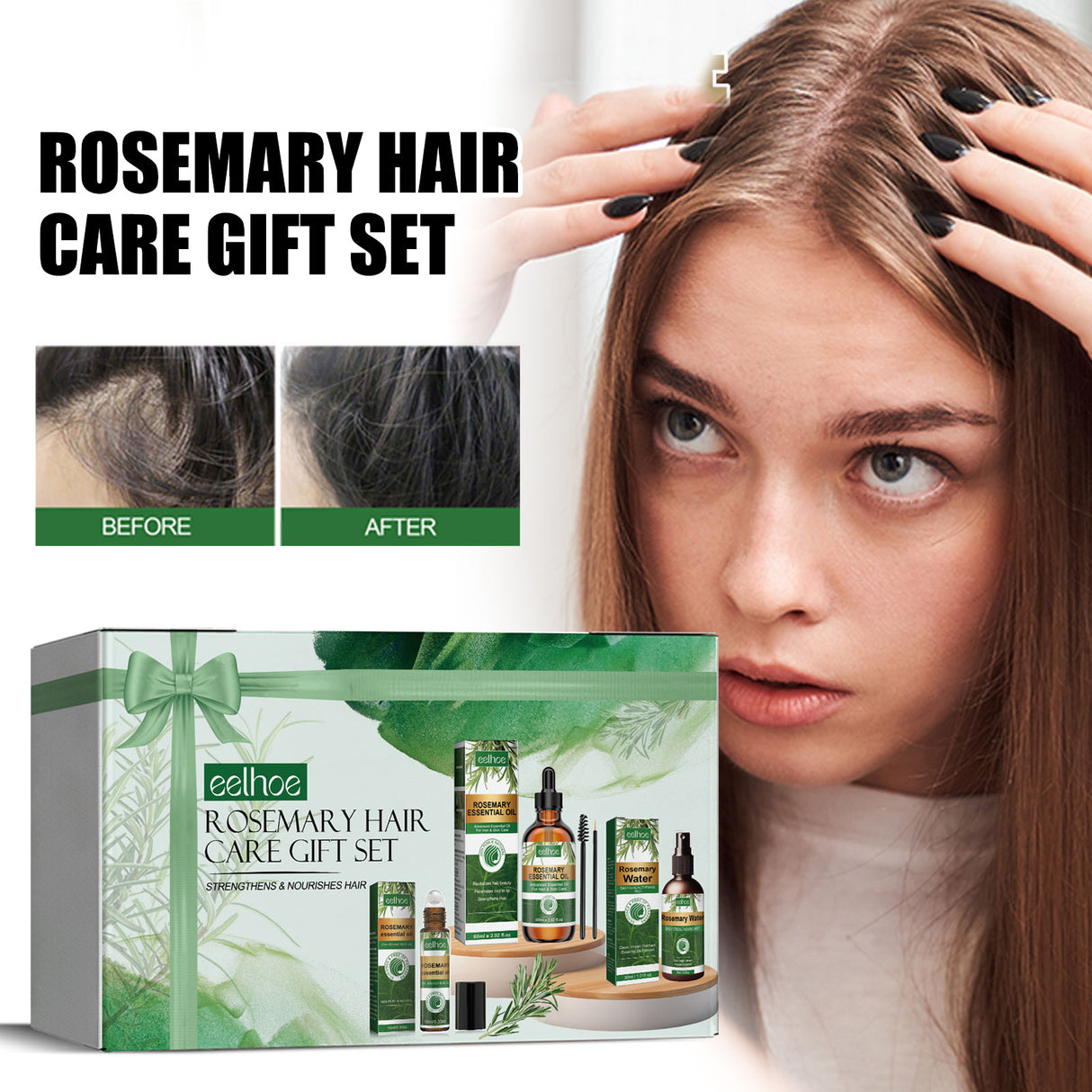 Rosemary Hair Care Nourish Hair Soft Fluffy Strong Moisturizing Root Hair Care Gift Set - V.I.P Digital Presence