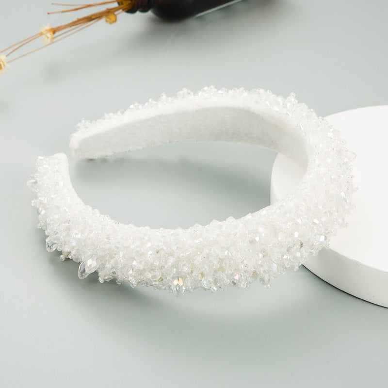 Ins New Baroque Hand-Sewn Stellalou Headband Full Of Crystal Headband - V.I.P Digital Presence