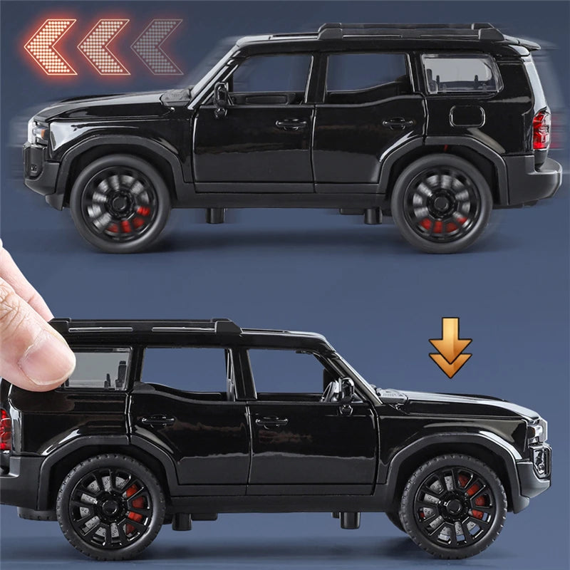 1: 32 Prado car model alloy sound and light simulation SUV domineering off-road vehicle boy toy car decoration - V.I.P Digital Presence