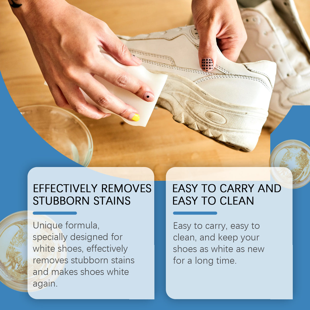 White Shoe Cleaner White Shoe Cleaning Decontamination Cleaning Whitening Decontamination Brightening White Shoe Edge Yellow Removal - V.I.P Digital Presence