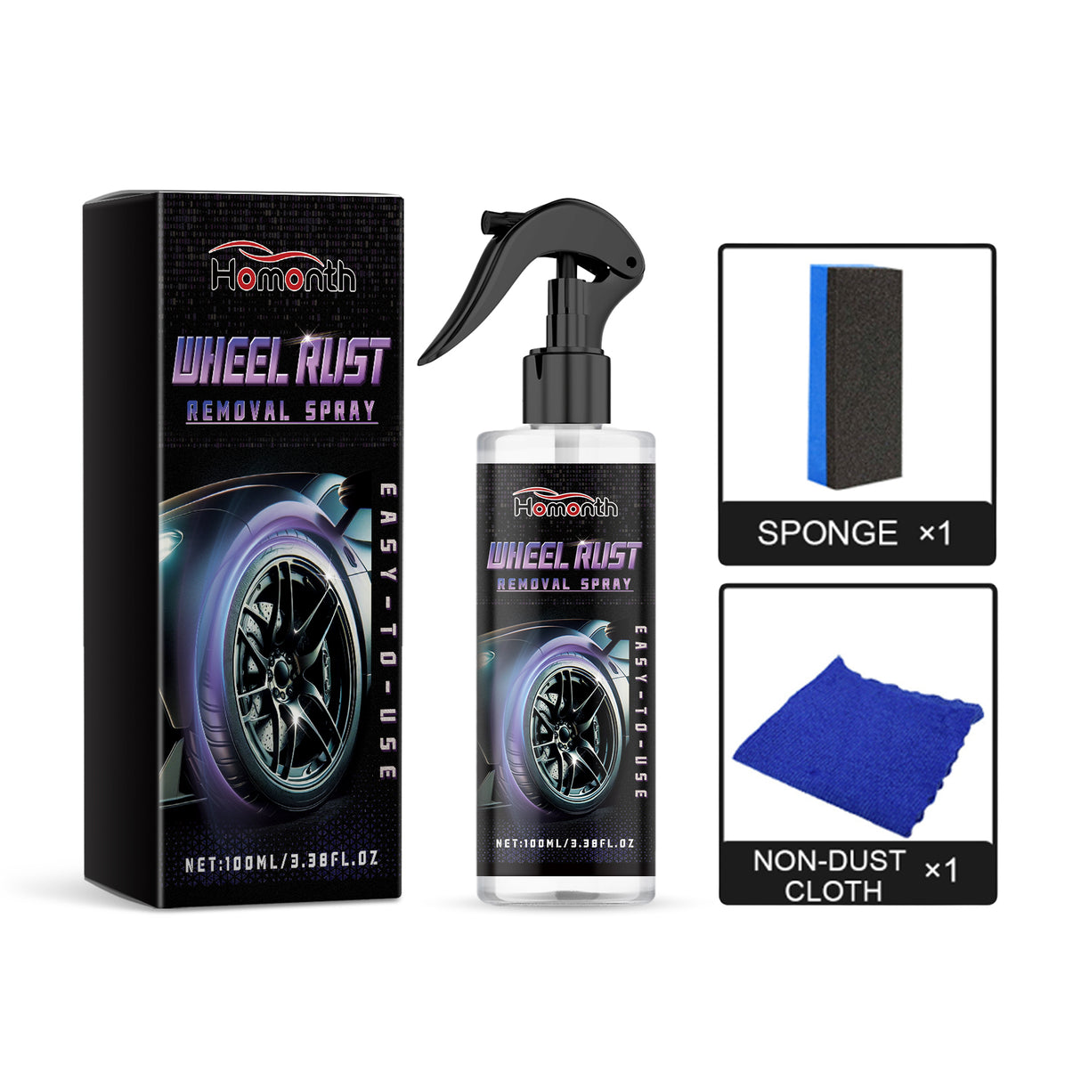 Wheel Rust Removal Spray, Automobile Tire Wheel Rust Cleaning Rust Removal Renovation Decontamination Brightener - V.I.P Digital Presence