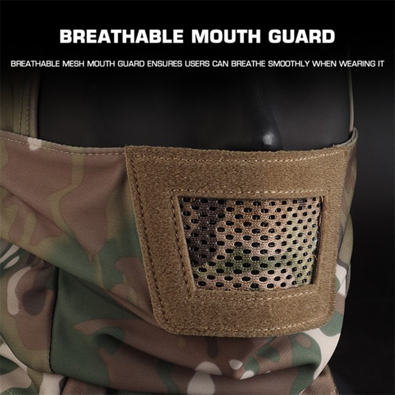 Men's Airsoft Mask, also a balaclava, for paintball, hunting, cycling. Knight style, full face protection. - V.I.P Digital Presence