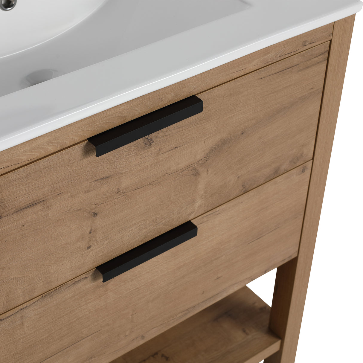 30 Inch Bathroom Vanity Plywood With 2 Drawers-BVB01030IMO-BL9075B - V.I.P Digital Presence