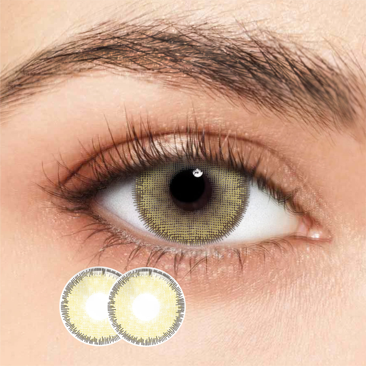 1Pair FDA Certificate Eyes Beautiful Pupil Colorful Girl Cosplay Contact Lenses EMILY BROWN - V.I.P Digital Presence