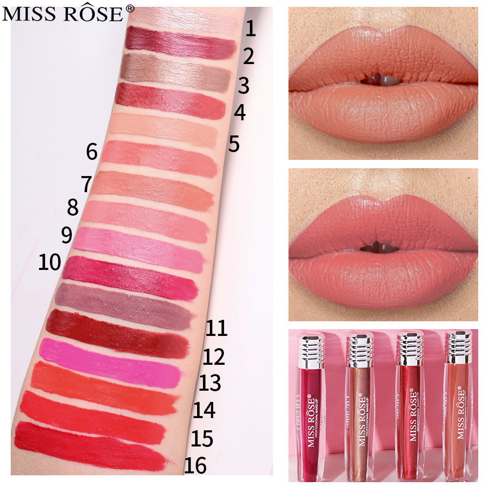 Candy Pearl Lip Gloss Liquid Matte Lip Gloss Without Color Loss And Non-Sticky Cup Velvet Lip Glaze - V.I.P Digital Presence