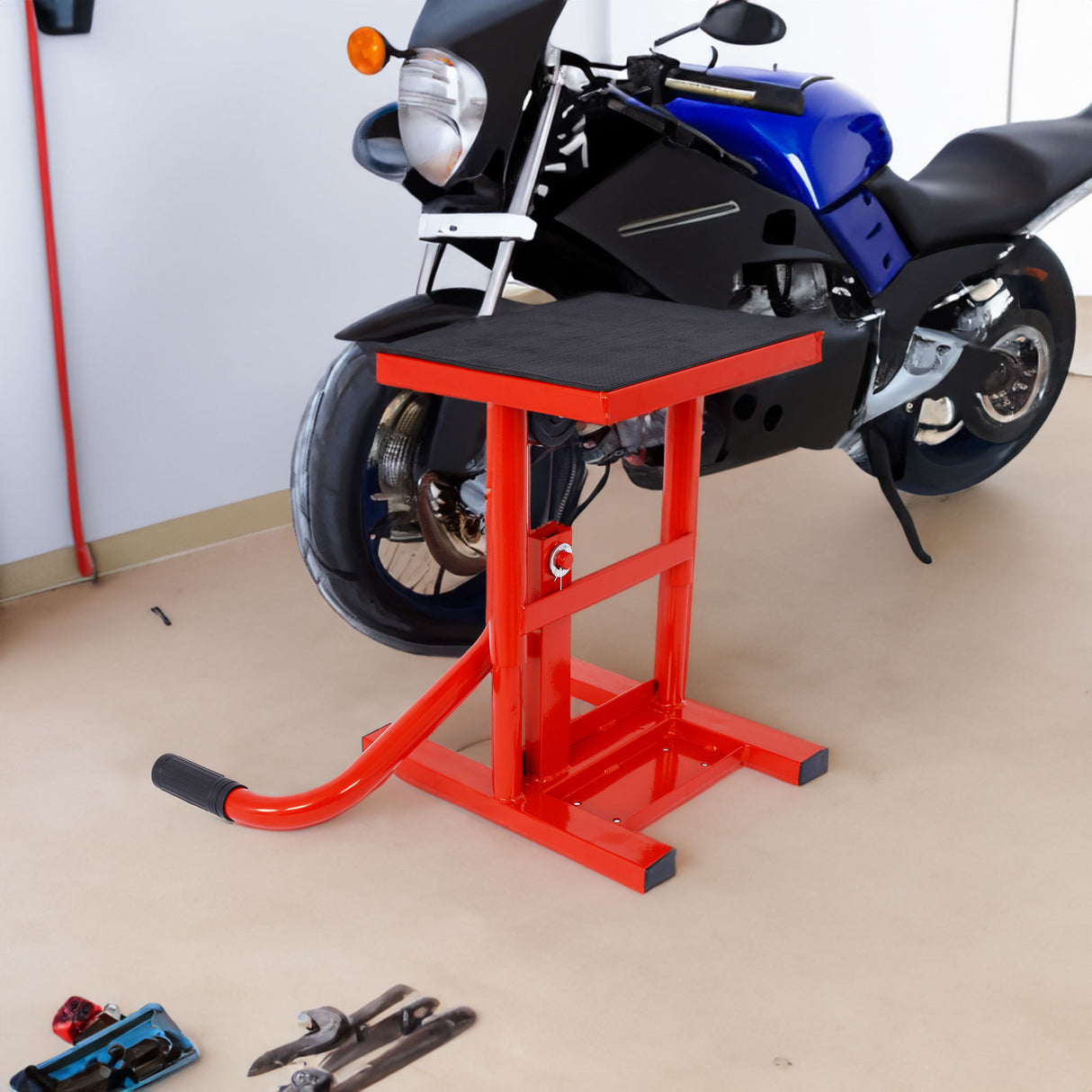 Motorcycle Dirt Bike Stands and Lifts Jack Stand Steel Lift 11"-16.5" Adjustable Height 330 LBS Load Capacity Heavy Duty Steel R - V.I.P Digital Presence
