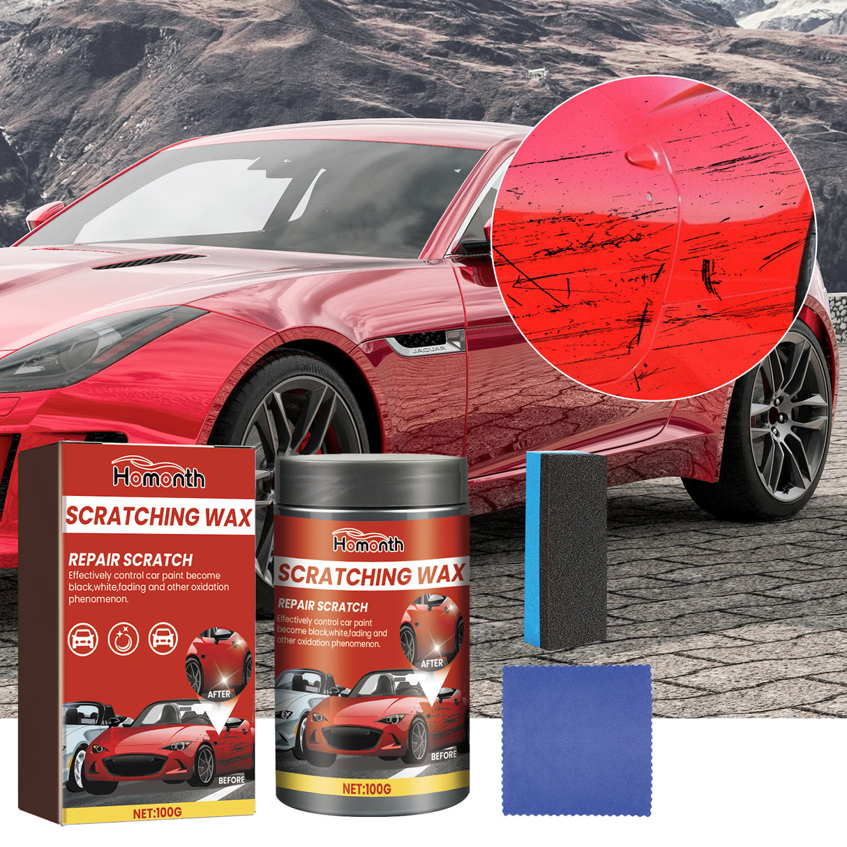 Car Paint Scratch Remover, Car Paint Scratch Repair Cleaning Cloth Scratch Maintenance Agent - V.I.P Digital Presence