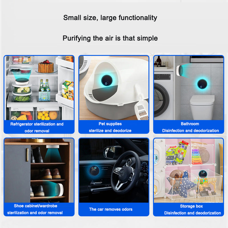 Portable deodorizing deodorizing sterilizing air purifier - V.I.P Digital Presence