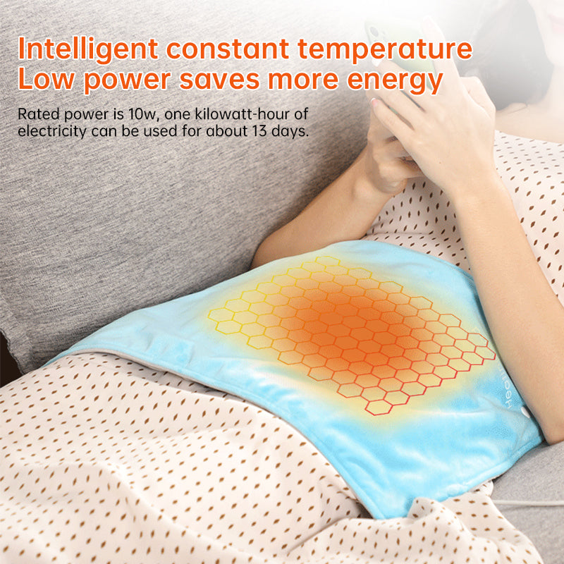 **5V USB grey heating pad (19.6x11.8") with 59" cable for cramps & back pain, works as mini heated blanket.** - V.I.P Digital Presence