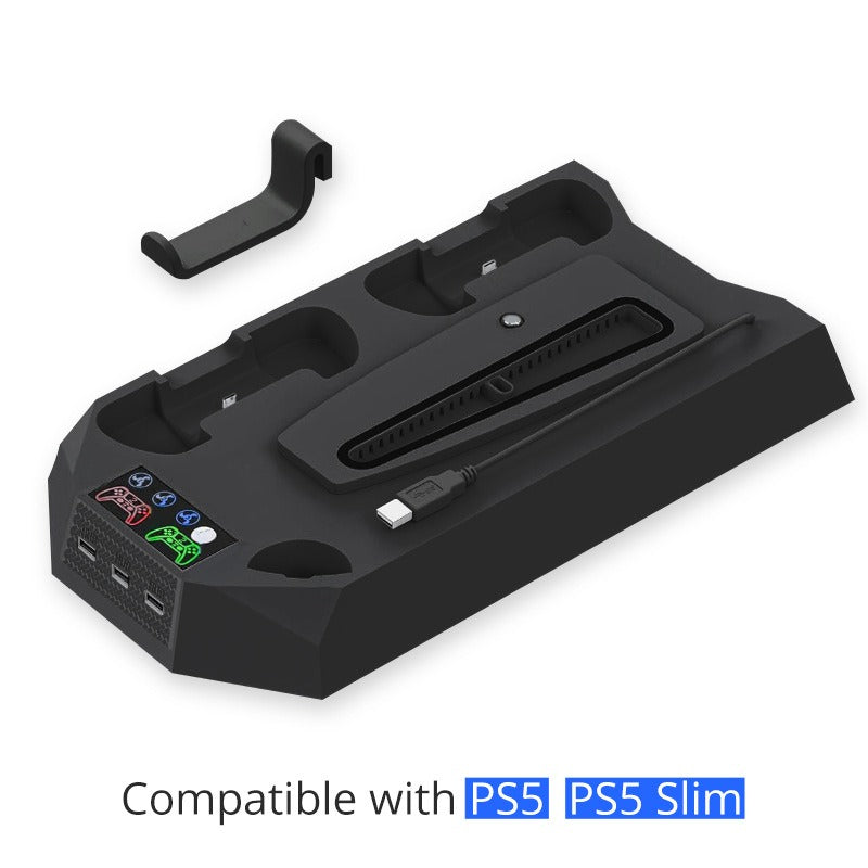 PS5 Slim/PS5 Cooling Stand Optical/Digital Universal Base Multi functional Charging Stand - V.I.P Digital Presence