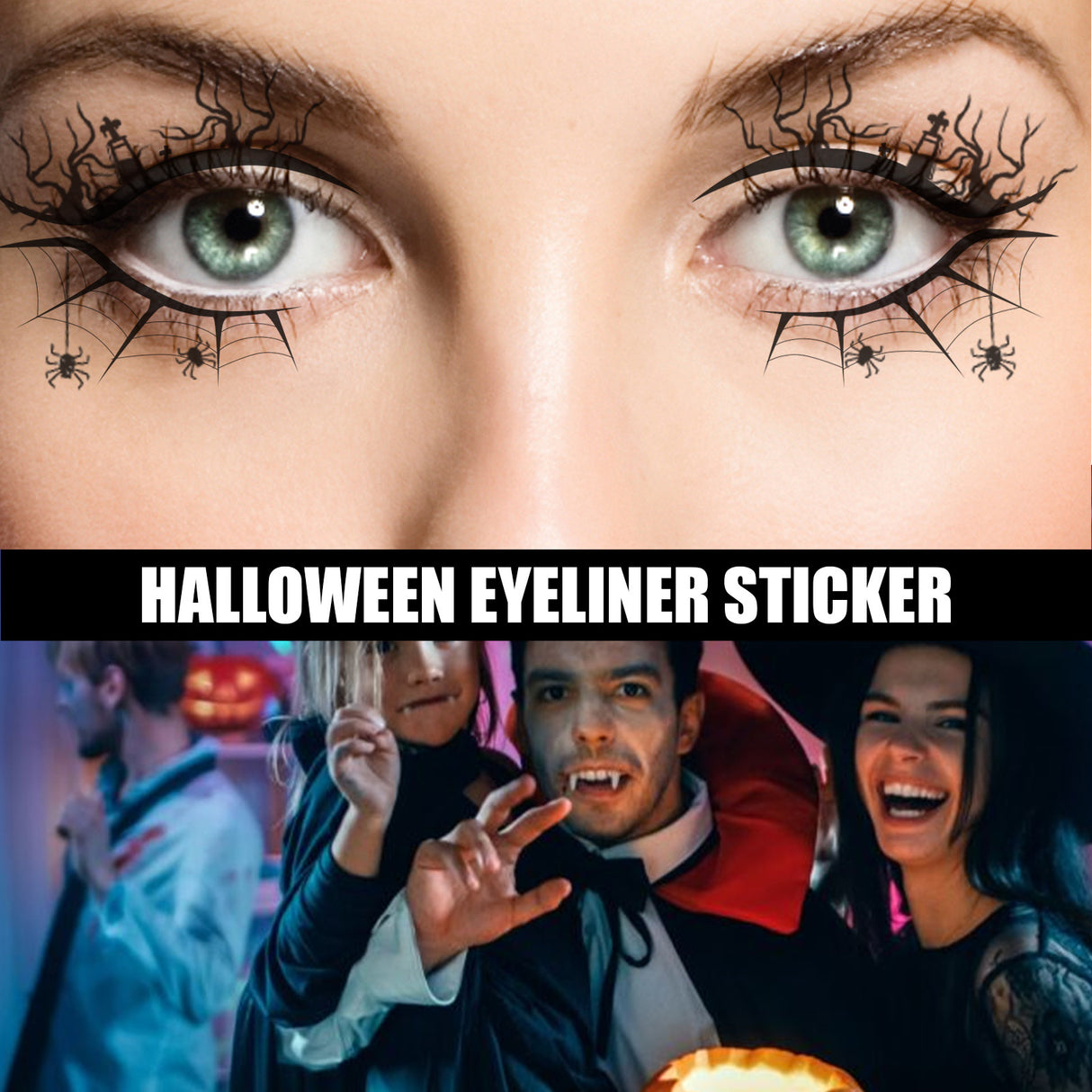 Halloween Eyeliner Stick Scary Fashion Party Makeup Kit Bat Spider Decorative Eyeliner Eyeshadow Stick - V.I.P Digital Presence