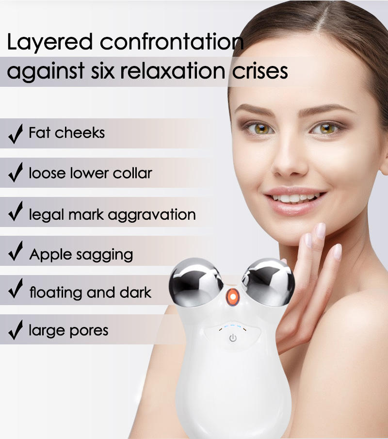 Face Micro Current Household Beauty Instrument Micro Current Second-Generation Beauty Instrument Roller Instrument 3D Lifting And Tightening Facial Beauty Instrument - V.I.P Digital Presence