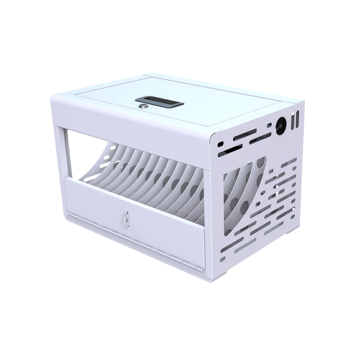 16 Bay Charging Cabinet for Laptop Chromebook Locking Charging Station-WHITE - V.I.P Digital Presence