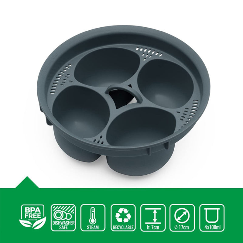 Kitchen Egg Steamer Food PP Egg Holder 4-Hole Egg Steamer High Temperature Resistant Egg Boiler - V.I.P Digital Presence