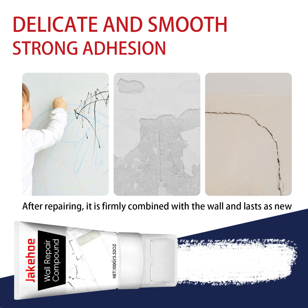Wall Repair Compound, Household Wall Leak Cracks Nail Eye Waterproof And Mildew Wall Renovation Repair Cream - V.I.P Digital Presence