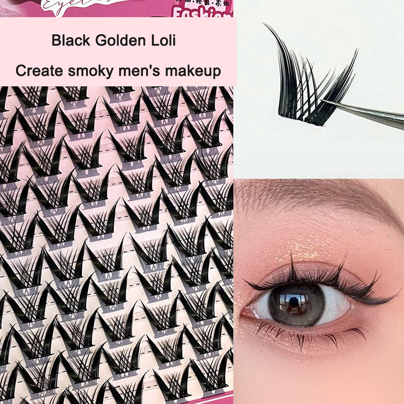 Sunflower Comics Pure Desire Eyelash Simulation Natural Thickening Large Segmented Trilogy False Eyelash Laziness - V.I.P Digital Presence