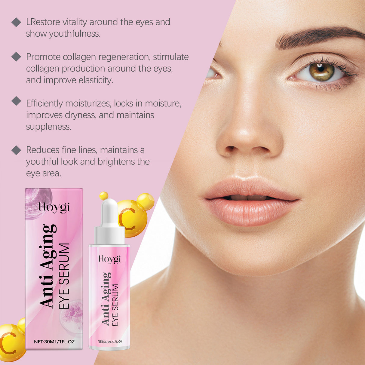 Eye Serum Caress And Tighten The Skin Around The Eyes Gently Moisturizing Daily Massage Hydrating Serum