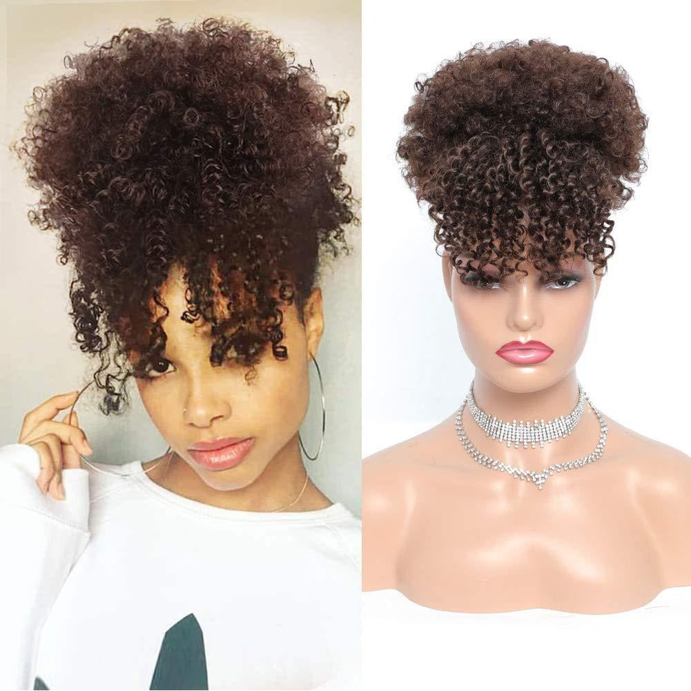 European and American Explosive Wig Bangs Contract African Fluffy Caterpillar Small Roll Contract - V.I.P Digital Presence