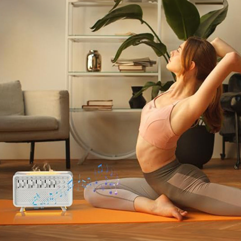 8 - Adjustable - White - Noise Air Aroma Diffuser Humidifier with Night Light and Bluetooth Speaker - V.I.P Digital Presence