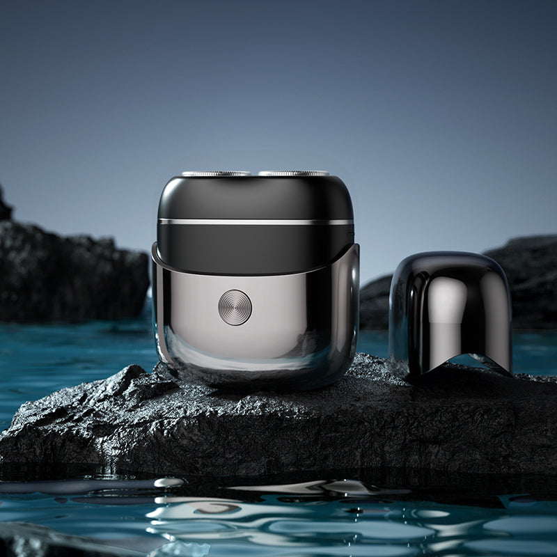 Mini electric shaver with full body water washing and dual head magnetic shaver for men portable for home use - V.I.P Digital Presence