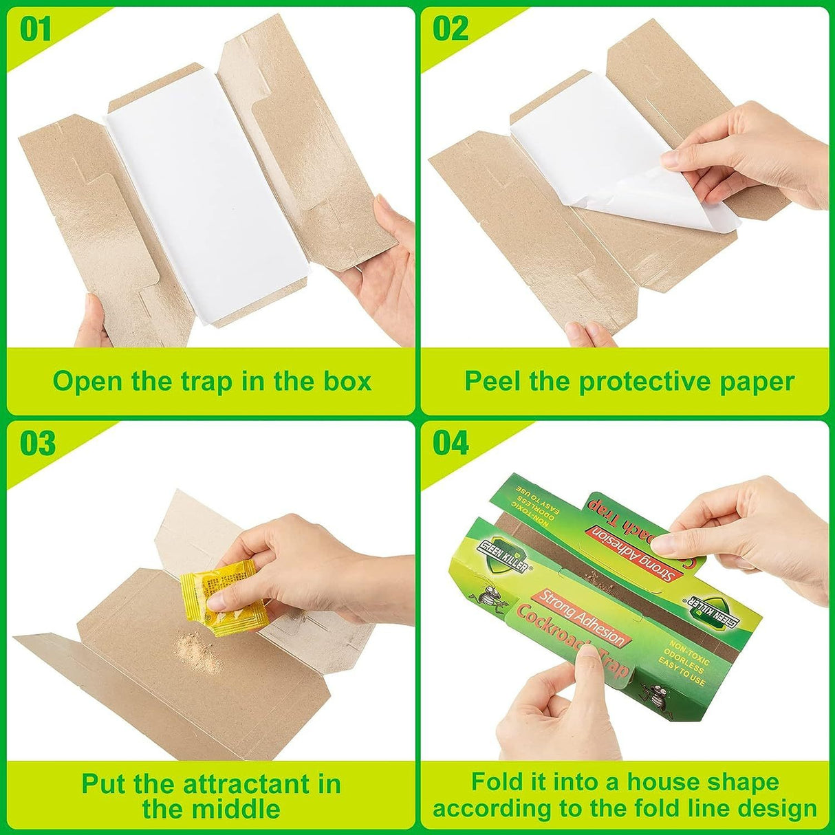 Roach Flea Trap Sticky Killer Flea Catcher Sticky Trap - V.I.P Digital Presence