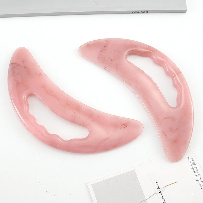 Large curved blade scraping board, resin honey wax scraping board, lazy person scraping neck and waist massager scraping piece massage board - V.I.P Digital Presence