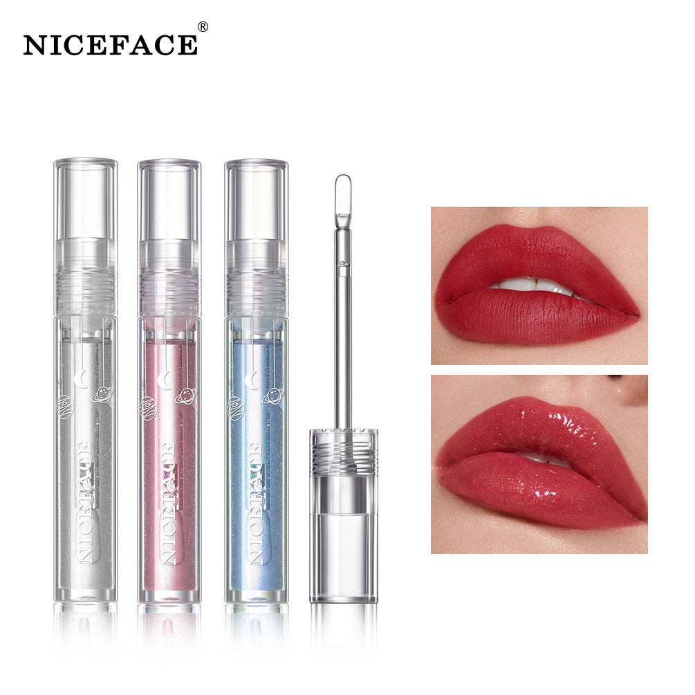Niceface Glass Water Glossy Lip Gloss Transparent Lip Gloss Moisturizing And Moisturizing Not Easy To Fade White Lip Gloss - V.I.P Digital Presence