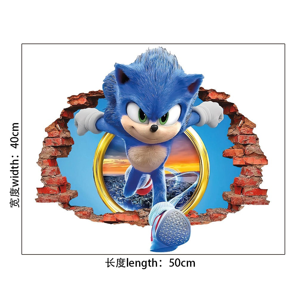 Sonic Stickers Cartoon Anime Super Mario Self Adhesive PVC Decoration Mario Stickers - V.I.P Digital Presence