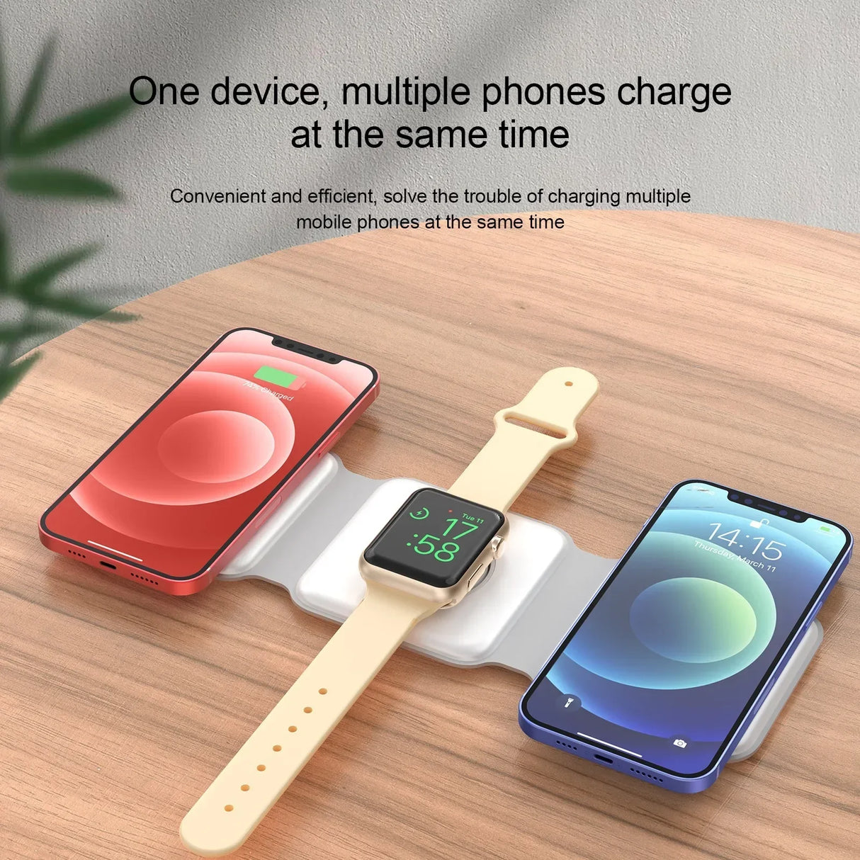 3-in-1 Magnetic Multi-function Charger Folding Wireless Charger for Xiaomi Apple Phone Headset Watch Airpods Charger - V.I.P Digital Presence
