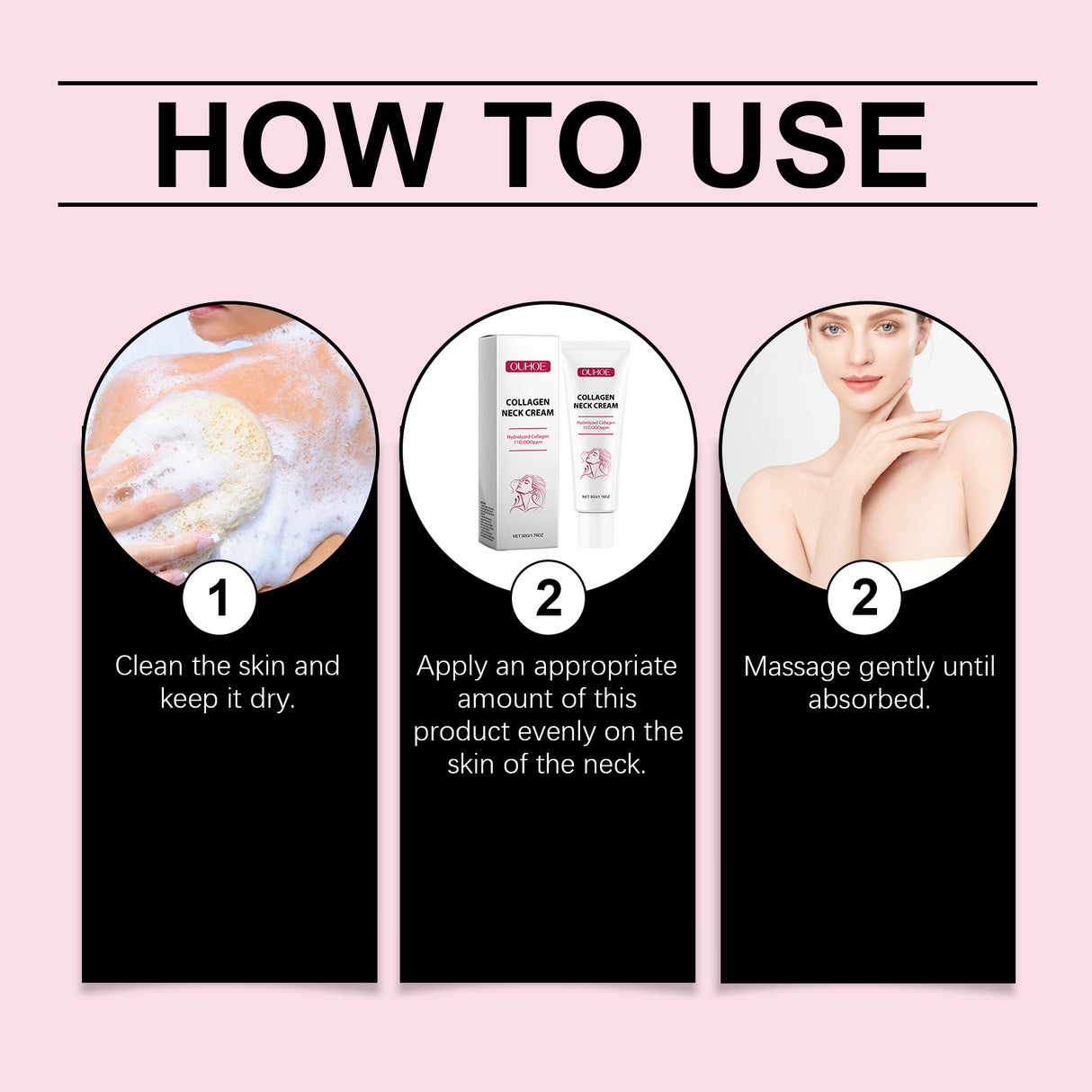 Collagen Neck Cream, Moisturizing And Nourishing Neck Skin Care Firming Massage Moisturizing Neck Cream