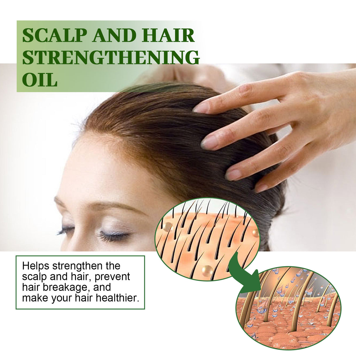 Scalp & Hair Strengthening Oil, Hair Thick Hair Solid Hair Soft Hair Dry Damaged Care - V.I.P Digital Presence